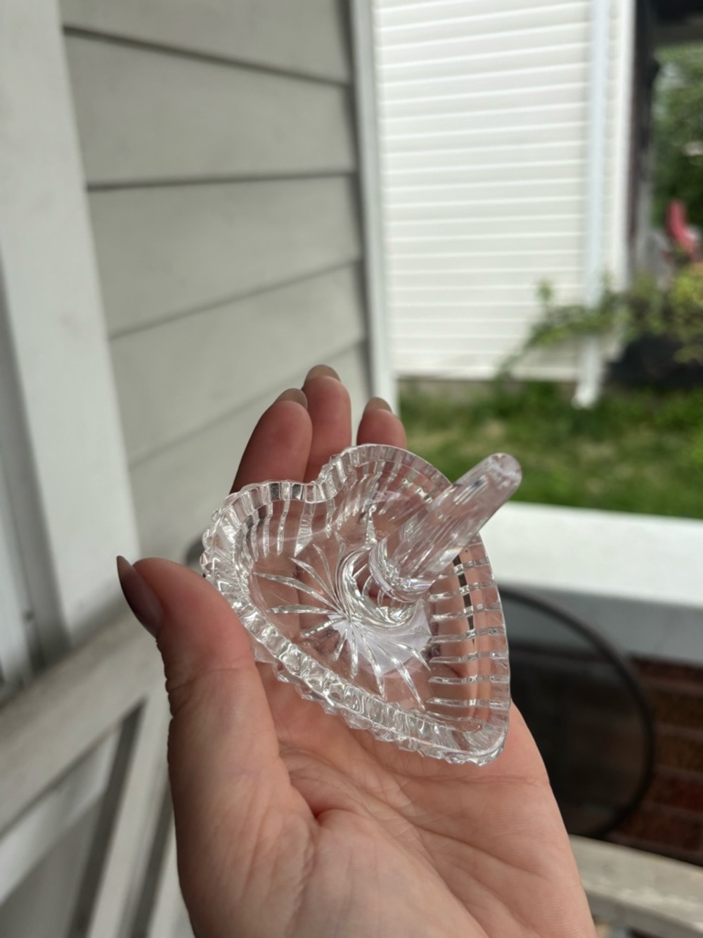 Waterford Clear Crystal Heart Ring Holder